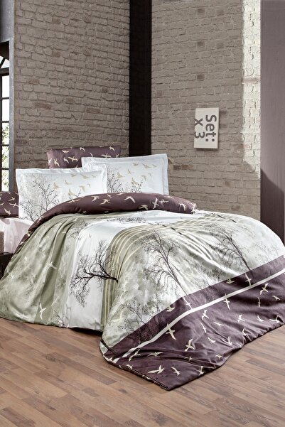 First Choice طقم غطاء لحاف مزدوج من القطن الساتان بنسبة 100% من دوجا