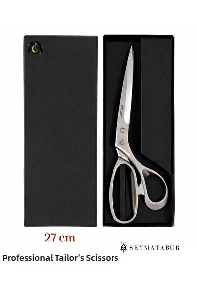 BALIM ÖRGÜ EVİ مقص خياطة احترافي من الفولاذ مقاس 27 سم حاد ومتين ومريح