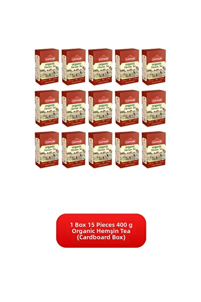 Çaykur Organic Hemşin Tea (Cardboard Box) 400 Gr. 15-Piece Box
