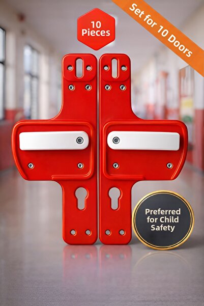 Life 360 مقبض البوابة المزود بحاجز | آمن للأطفال |   10 قطع مناسبة للمدارس ود...