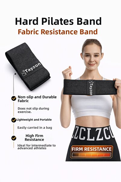 Tayzon Durable Loop Band Hard Resistance Rubber Pilates Rubber Yoga Band Fitn...