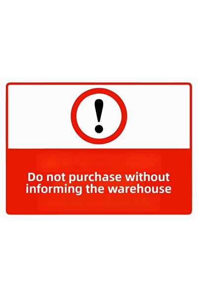 ZiPrinter لافتة تحذيرية 'لا تدخل البضائع قبل إشعار المستودع' مصنوعة من البي في سي مقاس A5 15×21 سم