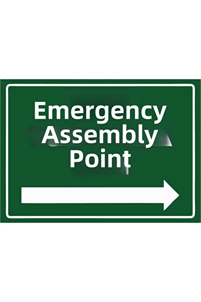ZiPrinter Emergency Assembly Place Isg Warning Sign Pvc A4 21X30 cm