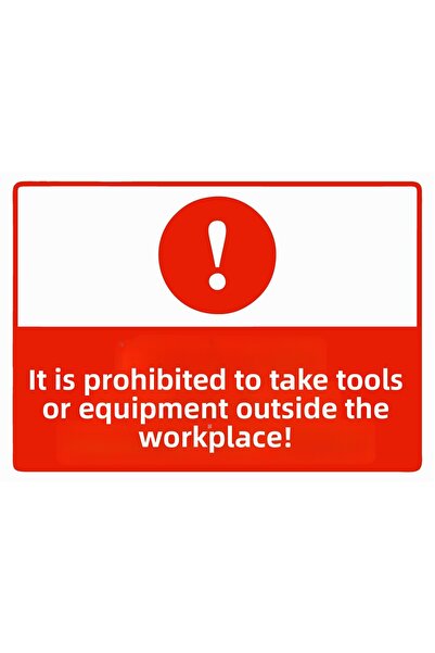 ZiPrinter No Tools or Equipment Issued Outside the Workplace Isg Warning Sign...