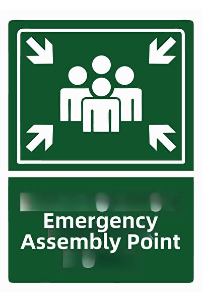 ZiPrinter Emergency Muster Point Isg Warning Sign Pvc A3 30X42 cm
