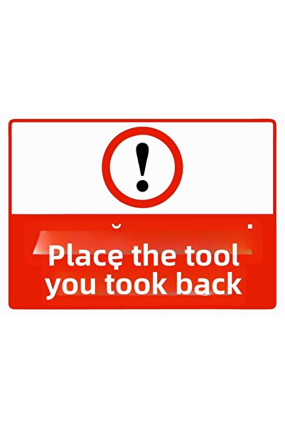 ZiPrinter لافتة تحذيرية من نوع isg بحجم A4 مقاس 21×30 سم، بديلة عن الأداة الت...