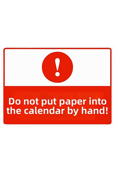 ZiPrinter Kalendere Elle Paper Verme Isg Warning Sign Pvc A3 30X42 cm