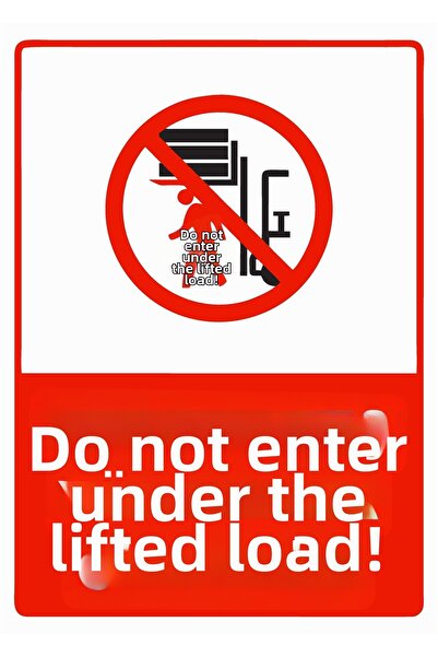 ZiPrinter Don'T Take on Heavy Loads! Isg Warning Sign Pvc A3 30X42 cm