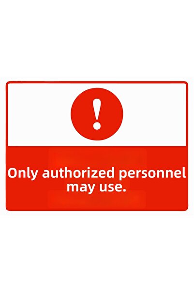 ZiPrinter لا يمكن لأي شخص آخر استخدامها - لافتة تحذيرية من مادة PVC مقاس A5 1...