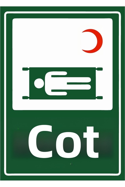ZiPrinter Stretcher Isg Warning Sign Pvc A4 21X30 cm