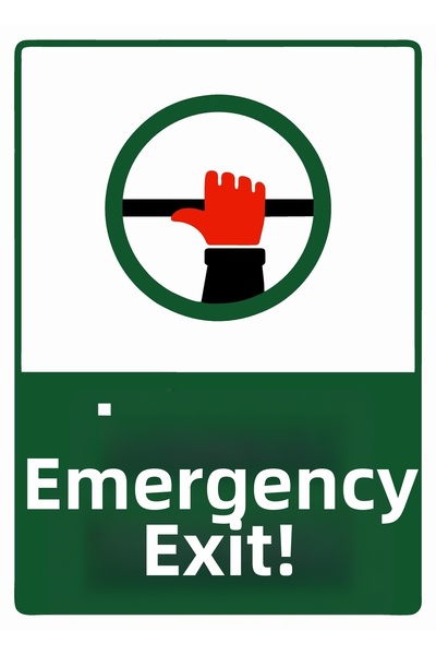 ZiPrinter إكدات تشيكوتا! لافتة تحذير من مادة PVC مقاس A3 30x42 سم