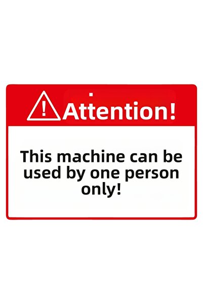 ZiPrinter انتبه! يمكن لآلة هذه التحديرة تعمل على استخدامها من قبل شخص واحد، ل...