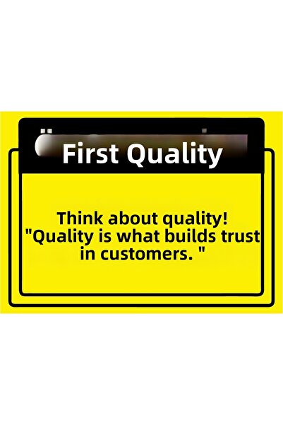 ZiPrinter الجودة أولاً. فكر في الجودة! لافتة تحذيرية من شركة isg توفر الثقة ل...