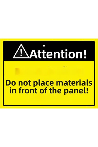 ZiPrinter لافتة تحذيرية من مادة PVC مقاس A3 30×42 سم