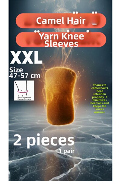 Veltomed واقي ركبة من صوف الإبل مقاس XXL للجنسين، يحافظ على الدفء. آلام المفاصل،