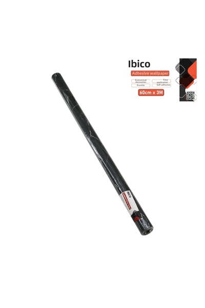 Pazarcan ملصق ورق حائط ذاتي اللصق بنمط الرخام الأسود مقاس 3 أمتار × 60 سم - و...