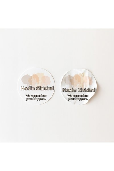 koliciabla 'Woman Entrepreneur' Printed Sticker - Pastel Tones & Women's Solidarity Themed (4X4 cm) - 48 Pieces