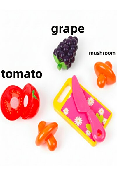 a v d a مجموعة ألعاب تقطيع الفواكه والخضروات من فيلكرو قابلة للقطع 8 قطع