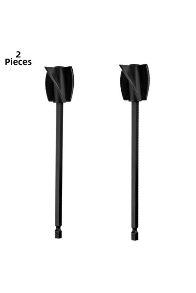 Choice1 أسود - قطعتان من عصا خلط الإيبوكسي وقضيب تحريك الطلاء ومعجون الأسمنت وخلاط الطلاء مع المثقاب