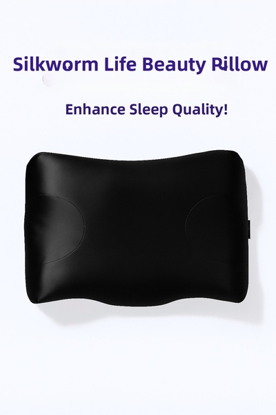 SİLKWORM LİFE Visco Beauty Pillow – Anti-Wrinkle for Face, Neck and Spine Support