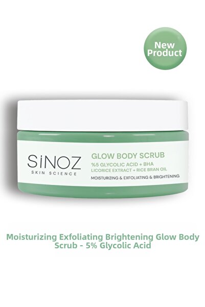 SİNOZ مقشر الجسم المرطب والمنقي والمشرق 5% حمض الجليكوليك 200 جرام