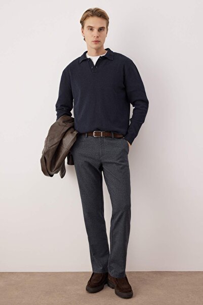 Trendyol Collection Navy Blue Men's Fabric Trousers Tmnaw26Pl00028