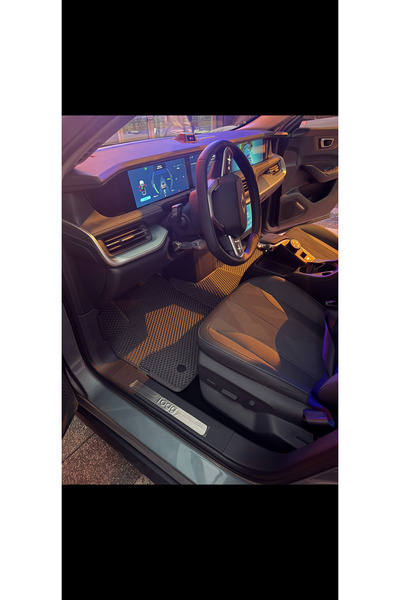 UNAL MAT Togg T10F Uyumlu Hücreli Havuzlu Akıllı Oto Paspas | 1. Sınıf Eva Malzeme, Kaymaz, Koku Yapmaz