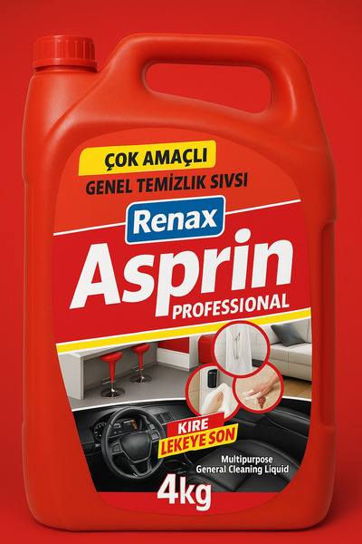 RENAX Asprin Çok Amaçlı Genel Temizlik Sıvısı 4 kg