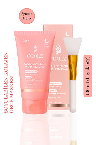 Coolz Soyulabilir Kolajen Gece Maskesi (Collagen Night Wrapping Mask) 100ml, cilt onarıcı, yoğun nem