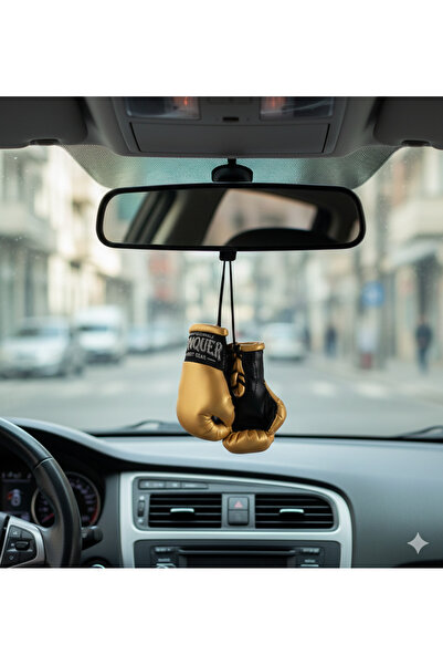 Conquer سلسلة مفاتيح على شكل قفازات ملاكمة ذهبية