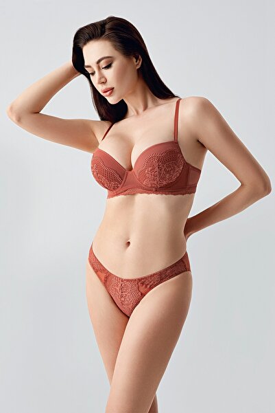 NEWBRA LINGERIE Women's Supported B Cup Bra Panty Set, 334167