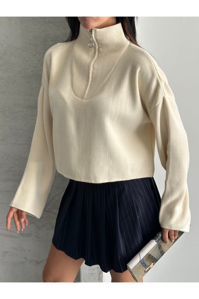 modazoom Pulover crop pentru femei
