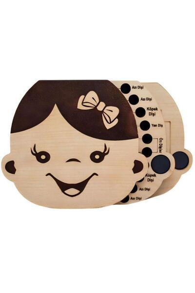 Mimozaavm Kız Bebek Süt Dişleri Göbek Bağı Ve Saç Saklama Anı Albüm Kutusu Bebek Hediyesi