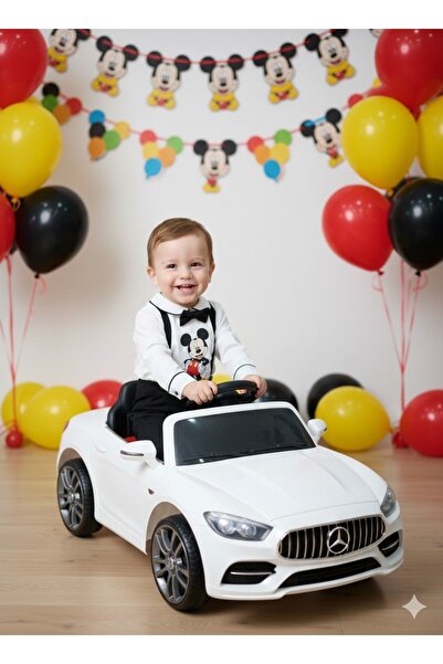 annerüyası MİCKEY MOUSE BASKILI SALOPET TAKIM