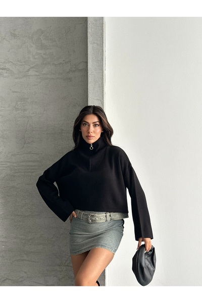 modazoom Kadın Crop Kazak