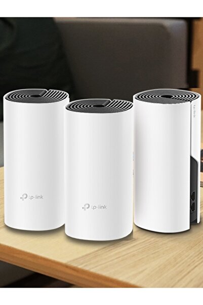 TP-LINK c-36 Deco E4(3 PACK) 1200mbps 2.4 Ghz & 5 Ghz Mesh Wıfı Indoor Access...