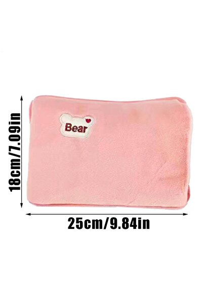 Choice قربة ماء ساخن وردية اللون، مانعة للتسرب، قابلة لإعادة الشحن، لتدفئة ال...