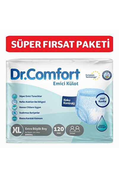 Dr.Comfort Yetişkin Emici Külot Ekstra Large 30'lu 4 paket 120 adet