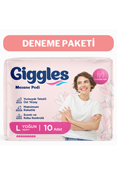 giggles Kadınlara Özel Mesane Pedi Large (Yoğun) 1 paket - 10 Adet