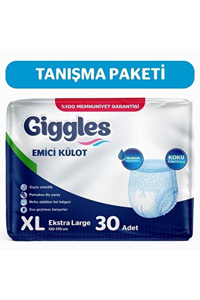 giggles Yetişkin Emici Külot ExtraLarge 30'lu 1 Paket 30 Adet
