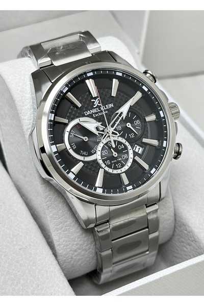 Daniel Klein Orijinal 2 Yıl Garantili Su Geçirmez Çelik Kordon Fonksiyonlu Erkek Kol Saati