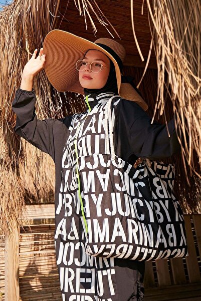 Marina حقيبة شاطئ باللون الأسود C2301