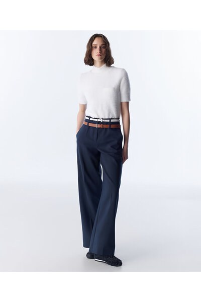 Twist ÇİFT KEMERLİ WIDE LEG PANTOLON