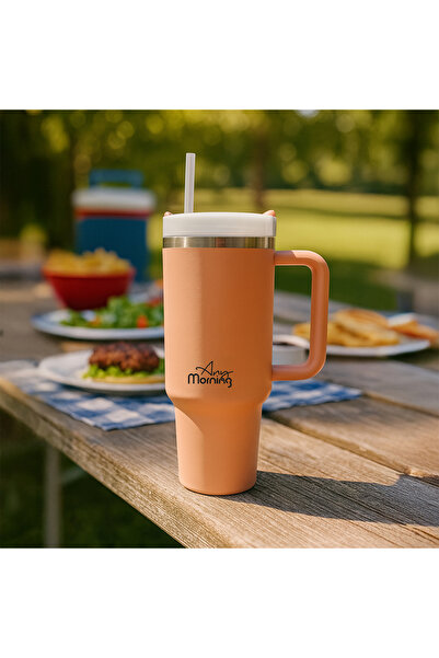 Any Morning SI2440217 Thermos Mug 1200 ml Light Salmon, 40.58 oz