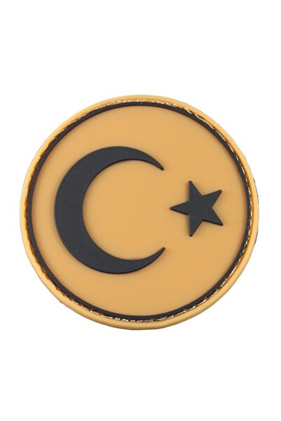 SINGLE SWORD رقعة بلاستيكية دائرية على شكل علم - بيتش