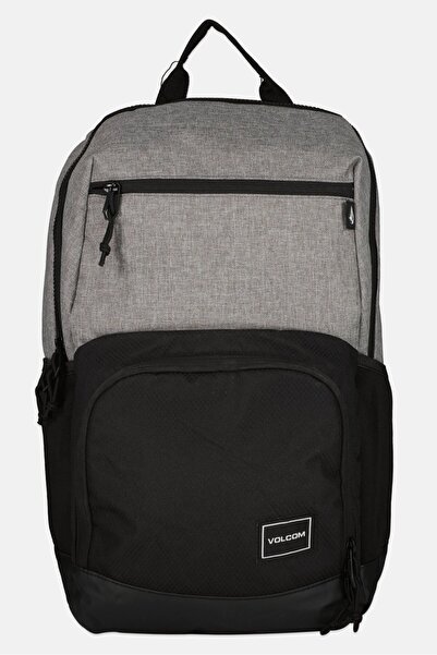 Volcom حقيبة ظهر رجالية بشعار ماركة، 43 سم ارتفاع × 33 سم طول × 13 سم عرض، أسود