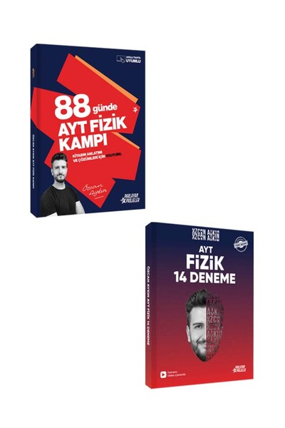 Parlayan Projeler Özcan Aykın AYT Fizik Erken Hazırlık Seti Kamp Kitabı ve Deneme İkilisi