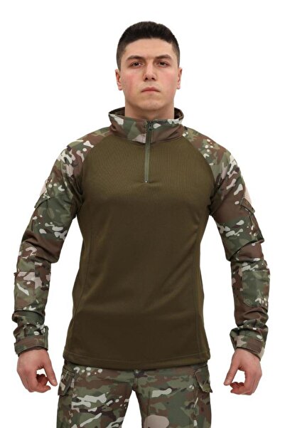 SINGLE SWORD Тактична бойова футболка з коміром-стійкою та кишенями