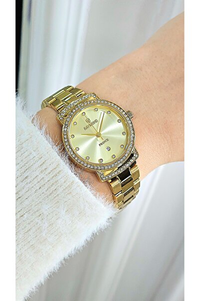 Raymond RYM-213058L QUARTZ 28mm KADIN KOL SAATİ - 2 YIL GARANTİ GOLD- YENİ SEZON