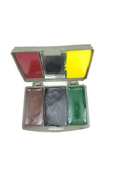 SINGLE SWORD Kamuflaj Yüz Boyası 5 Renkli ve Aynalı